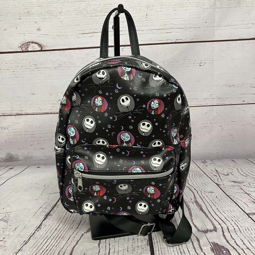 Disney Nightmare Before Christmas Mini Backpack Jack Skellington Sally Bag